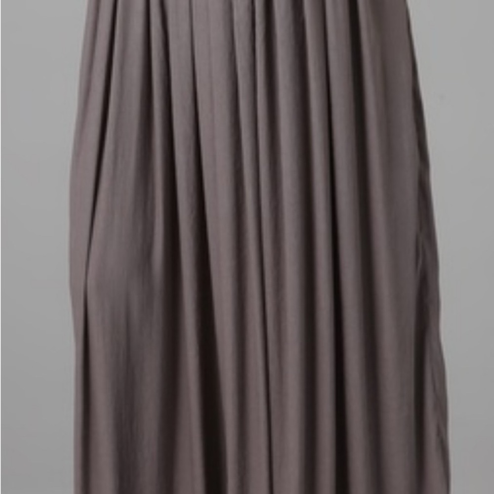 Richard Chai Gray Pleated Maxi Skirt / Palazzo Pants NWT - 8